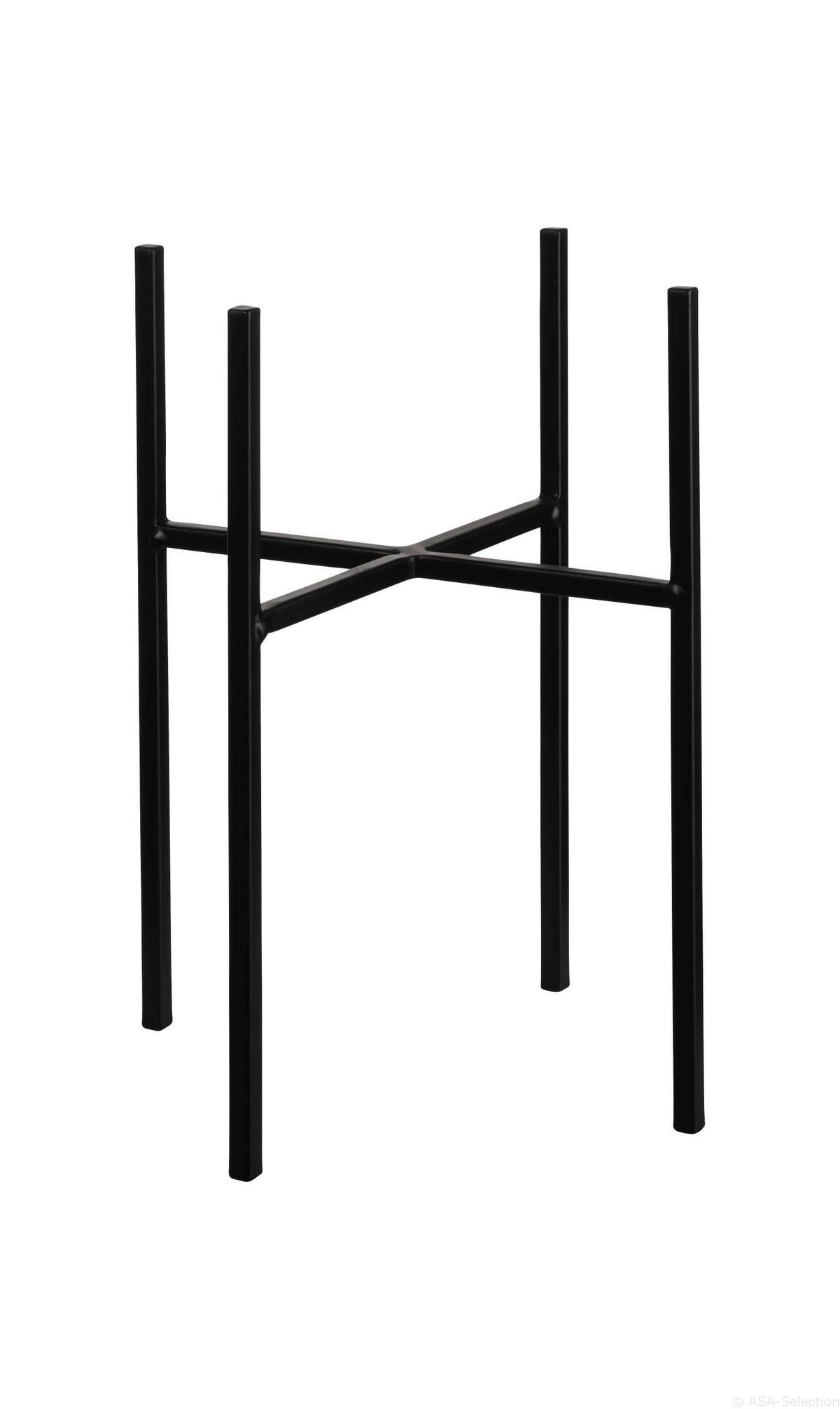 STOJAK NA KWIATY 99071950 - czarny, Basics, metal (15,5/15,5/26,2cm) - ASA