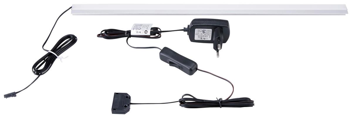 Led-es Alumínium Csík Led-Es Alu Csík - nemesacélszínű, Modern, műanyag/fém (45/1,5/2cm)