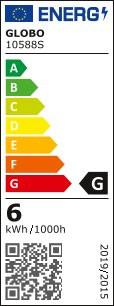 LED-Leuchtmittel 10588S max. 6 Watt - Glas (3,5/9,8cm) - Globo