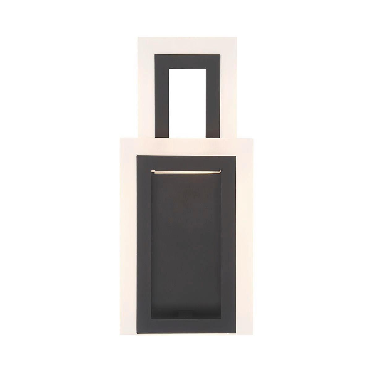 LED Falilámpa Qn-Inizio-1w-Bk - fekete, Design, műanyag/fém (40,6/17,6/10,2cm) - Elstead Lighting