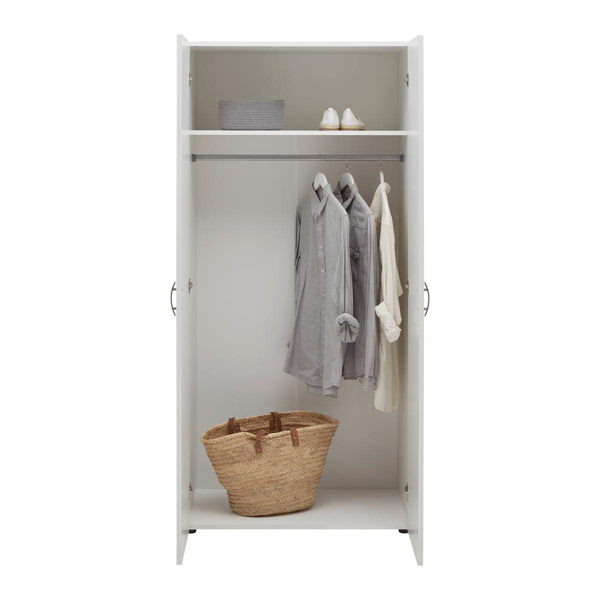 DULAP JOE - alb, Konventionell, material pe bază de lemn (81/177/51cm) - Based