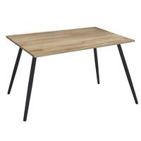 Pisalna Miza Salia, Črna, Barva Hrasta, 110x50cm - črna/hrast sonoma, Moderno, kovina/leseni material (110/50/70cm) - MID.YOU