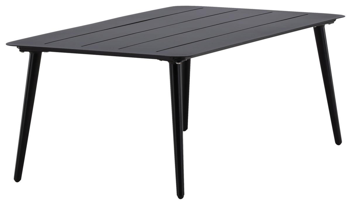 LOUNGETISCH LINA - Schwarz, KONVENTIONELL, Metall (100/60/40cm) - Gardenson