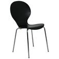 Stol Ria - črna/krom, Konvencionalno, kovina/les (45/86/50cm) - Mömax modern living Stol Ria - črna/krom, Konvencionalno, kovina/les (45/86/50cm) - Mömax modern living