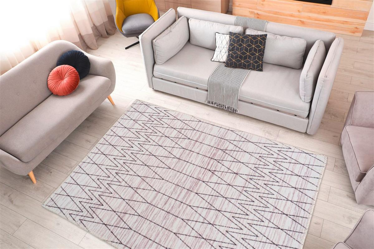 FLACHWEBETEPPICH Maya 325 Grau 120cm x 180cm - Grau, Basics, Textil (120/180cm) - Kayoom