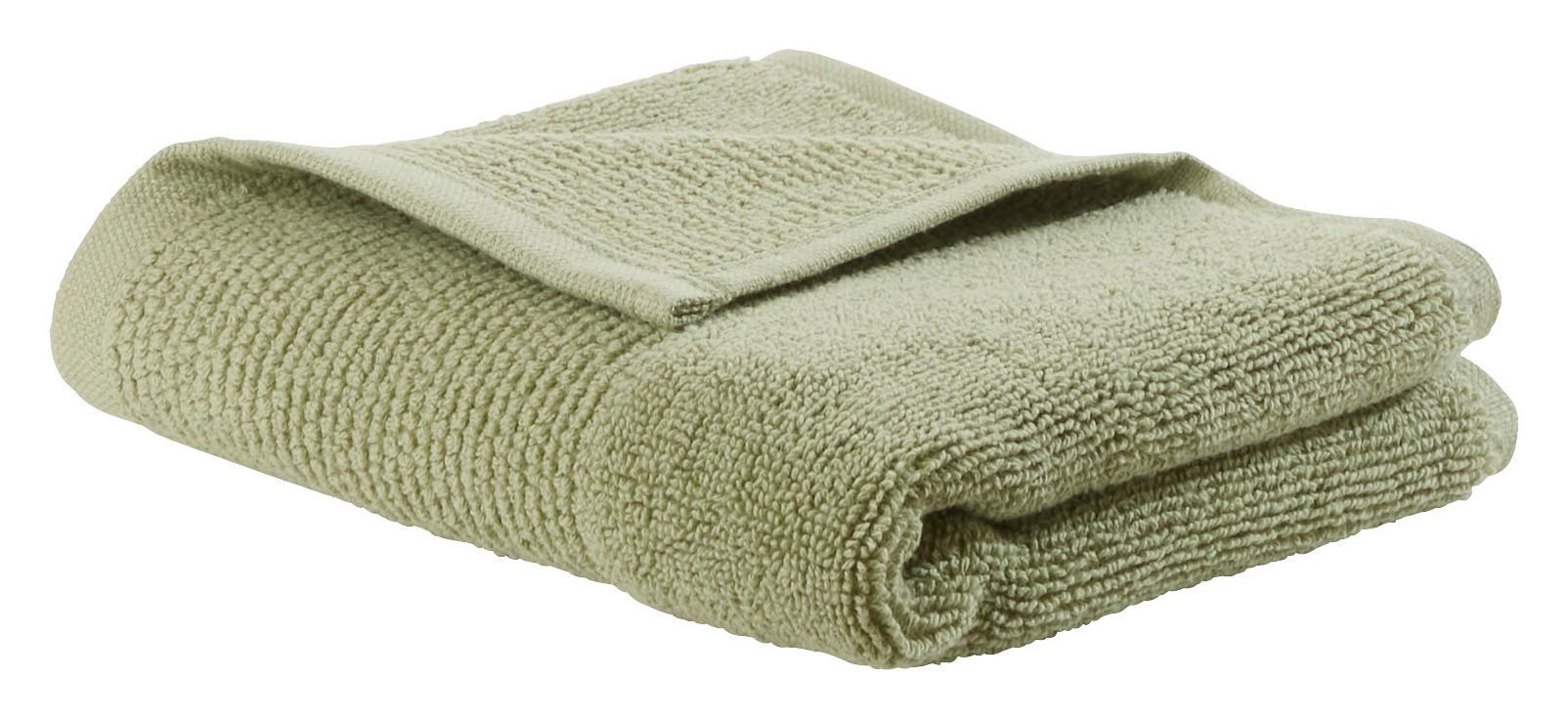 Brisača Za Goste Olivia - svetlo zelena, Konvencionalno, tekstil (30/50cm) - Premium Living