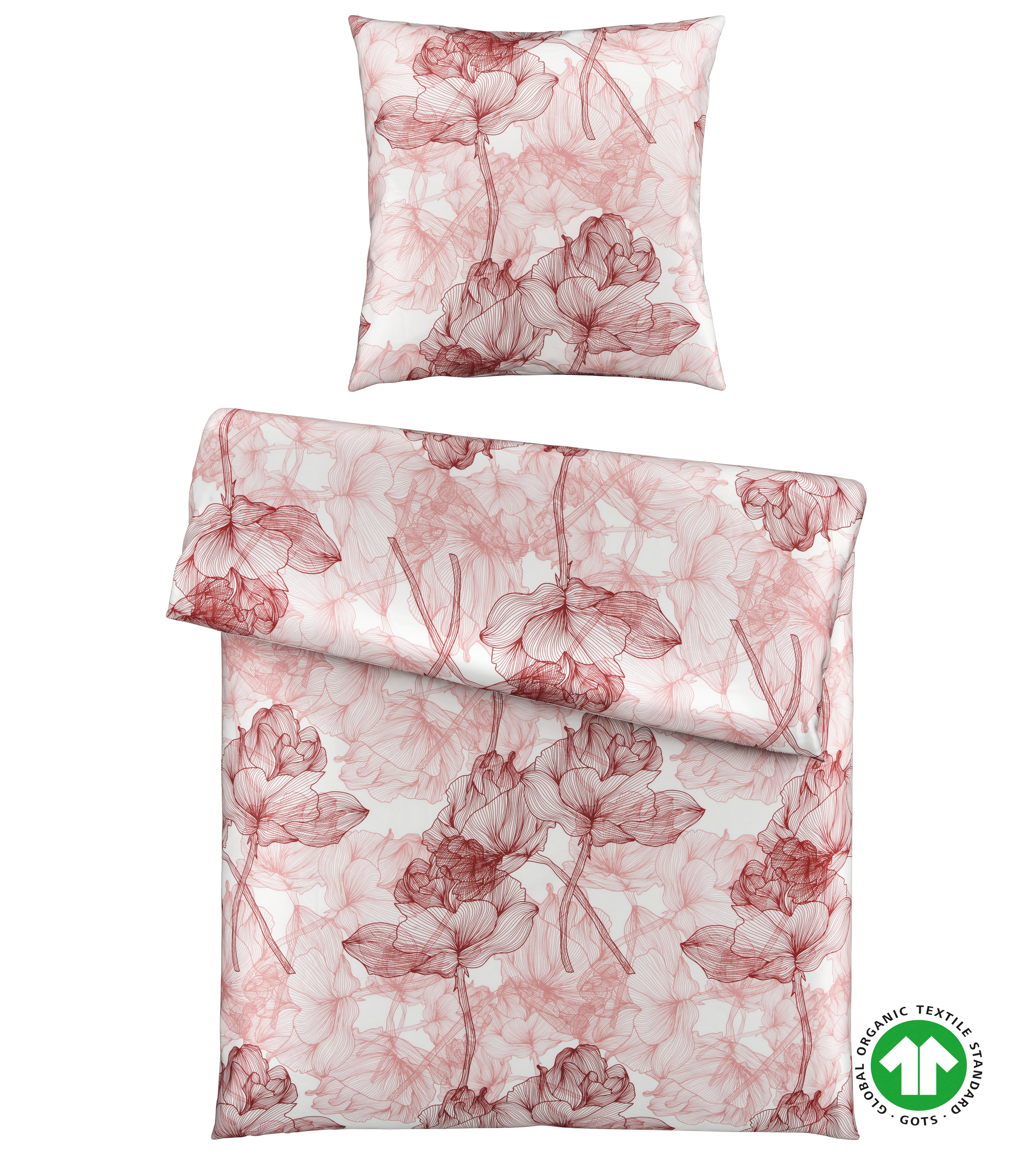 Bettwäsche Bio-Eva in Zimtfarben ca. 140x200cm - Terracotta, MODERN, Textil (140/200cm) - ecoTree