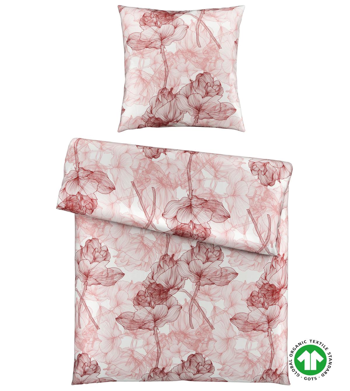 Bettwäsche Bio-Eva in Zimtfarben ca. 140x200cm - Terracotta, MODERN, Textil (140/200cm) - ecoTree