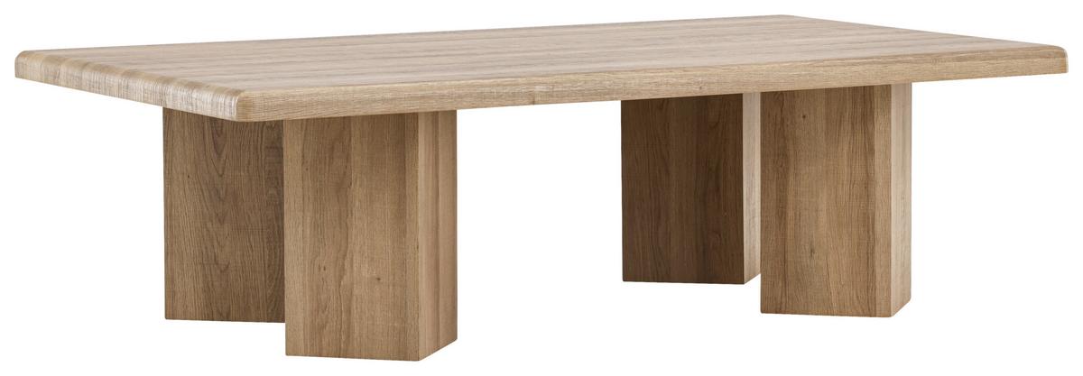 COUCHTISCH LILLEHAMMER - Hellbraun, Design, Holz (140/80/40cm) - Livetastic