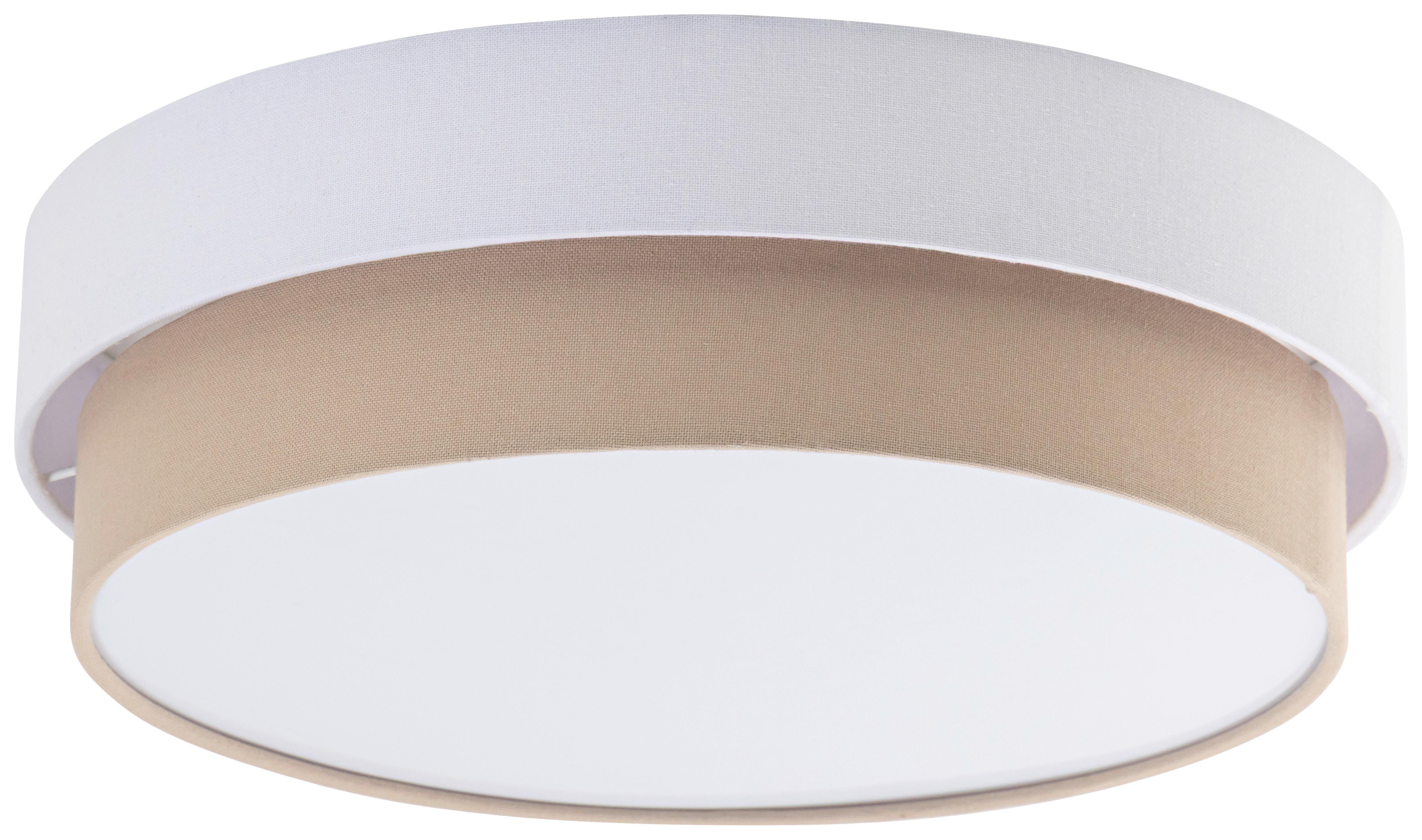 LAMPA SUFITOWA NOEMI - beżowy/biały, Modern, tworzywo sztuczne/metal (45/13cm) - Novel