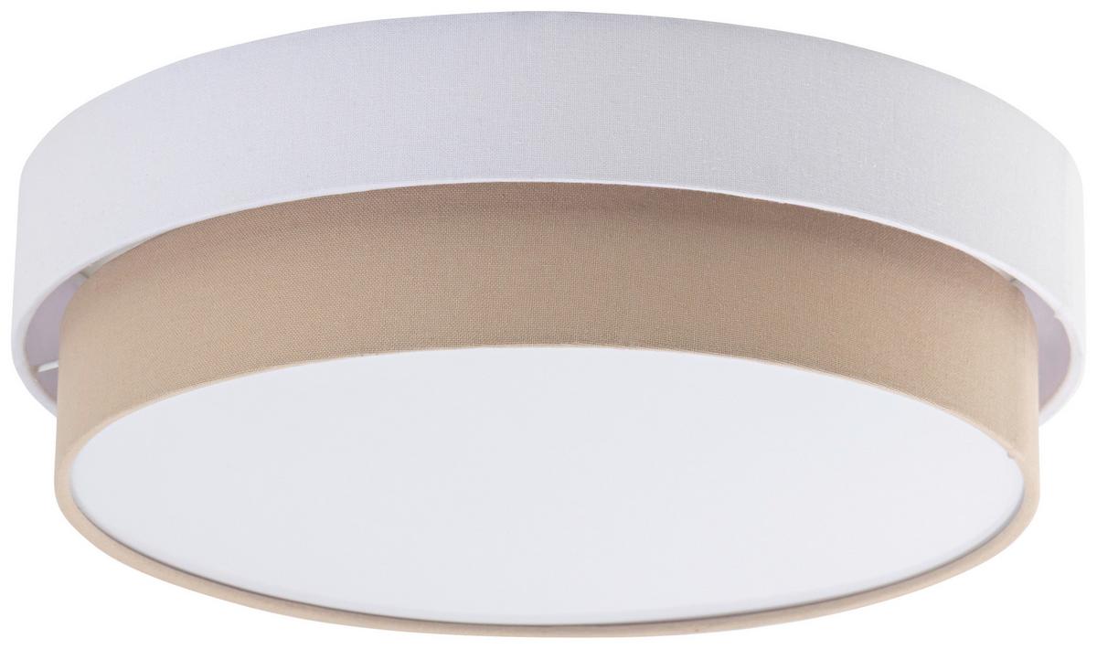 LAMPA SUFITOWA NOEMI - beżowy/biały, Modern, tworzywo sztuczne/metal (45/13cm) - Novel