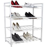 Regal Za Čevlje Rom, Bela, 4 Police - bela, Moderno, kovina (80/83/30cm) - Modern Living