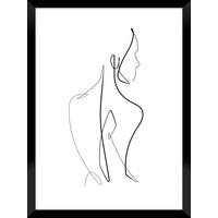 Kép Vous - fekete/fehér, faalapú anyag/papír (30/40cm) - Modern Living