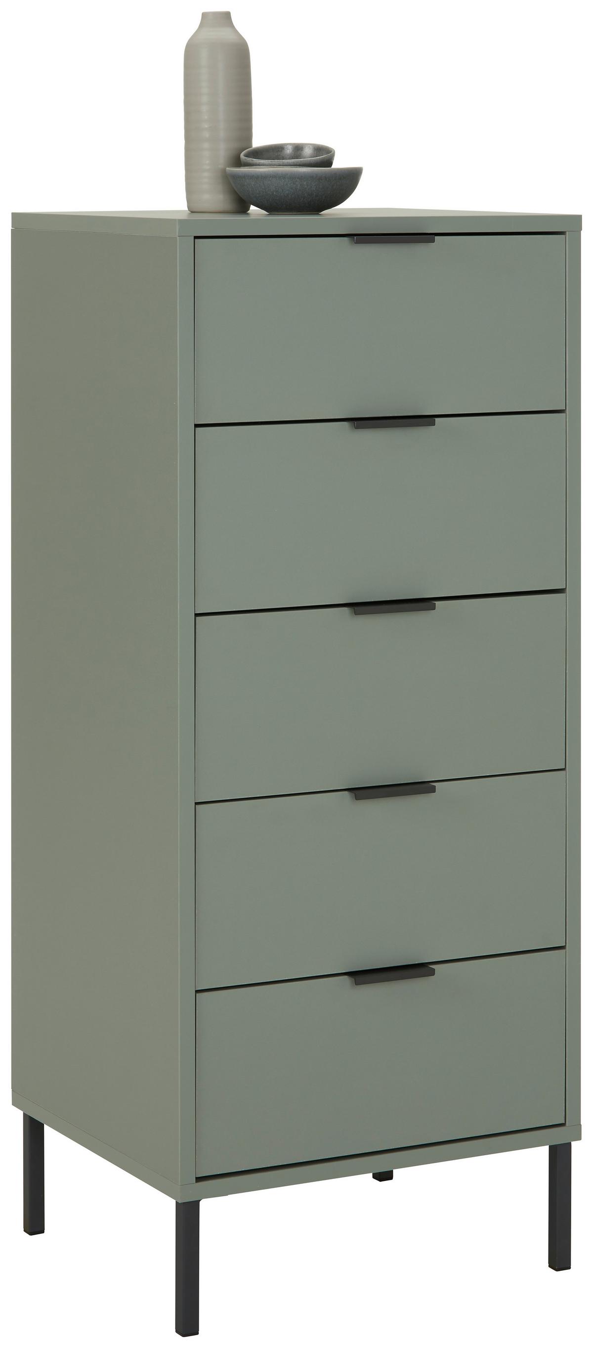 Comodă Bounty - verde salvie/verde, Modern (51/108/45cm) - Premium Living