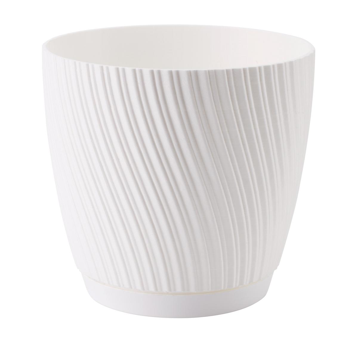 Kaspó Mira Complete Eco 19 - fehér, Konventionell, műanyag (18,7/17,2cm) - Mömax