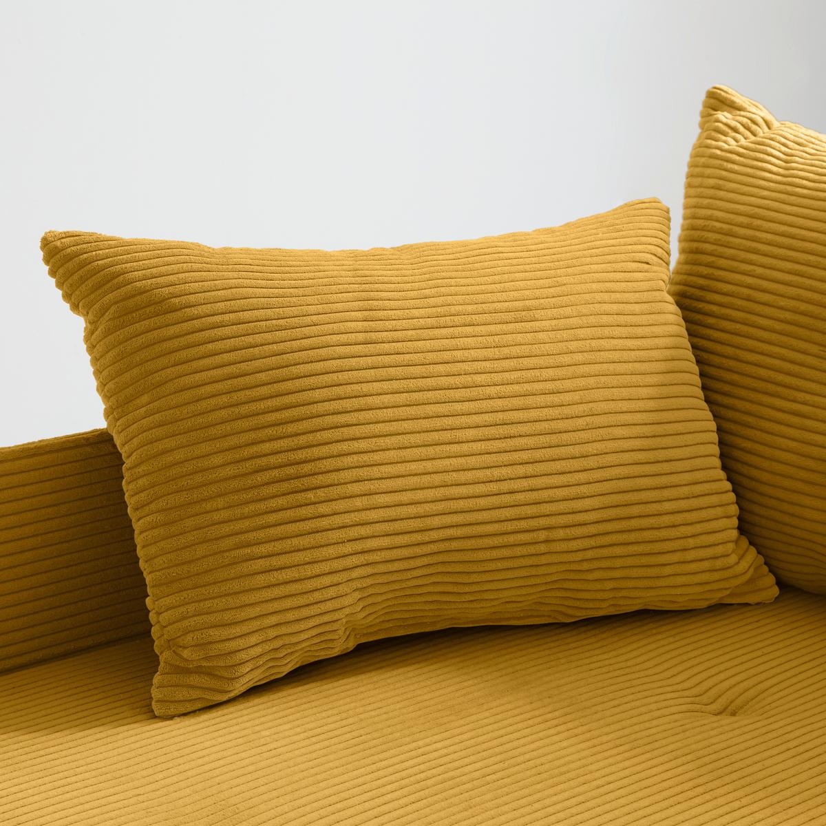 Liege Nova Senfgelb - Senfgelb/Schwarz, MODERN, Holz/Textil (145/62/85cm) - Mömax