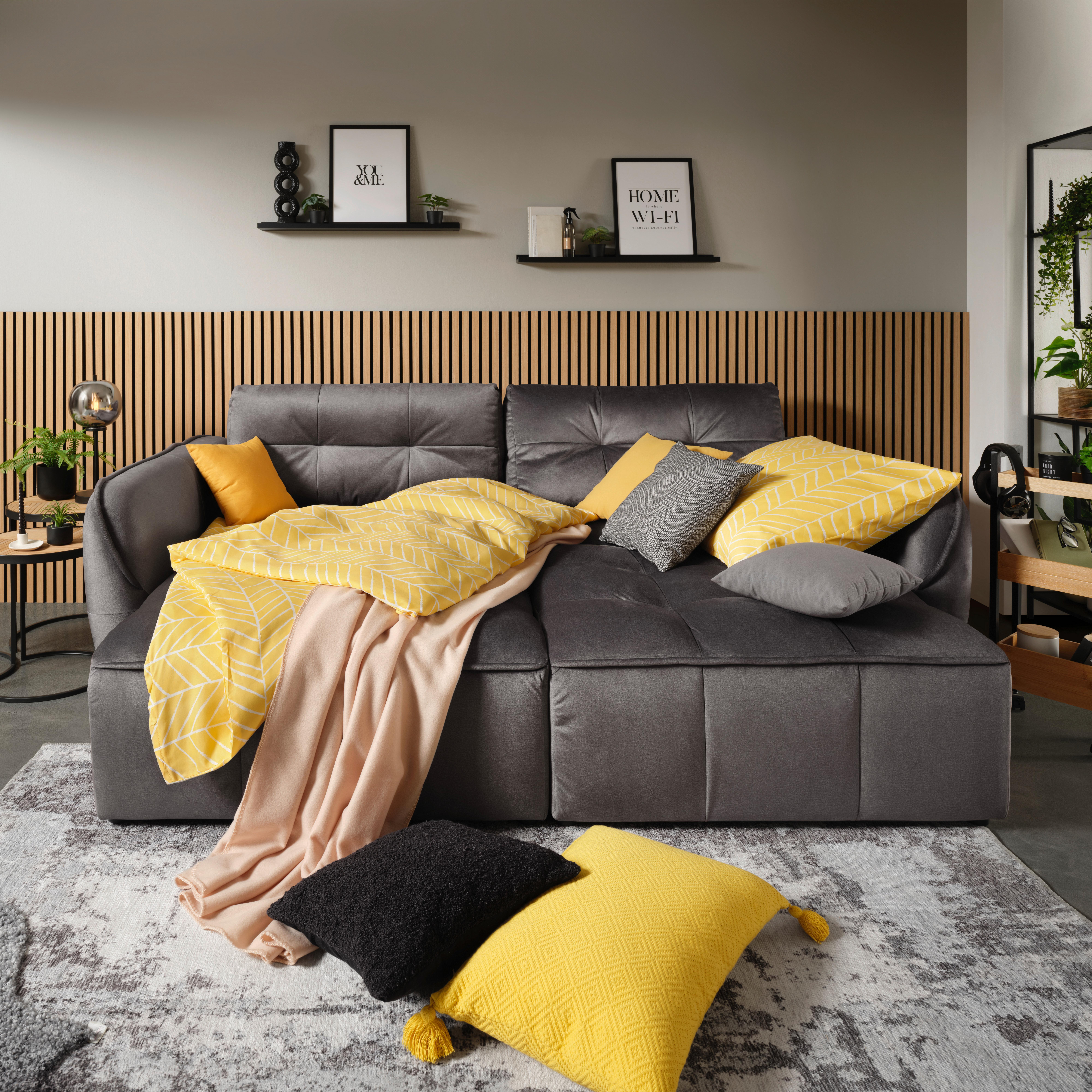 PRYDNADSKUDDE LITTLEMEX - antracit, Klassisk, textil (38/38cm) - Modern Living