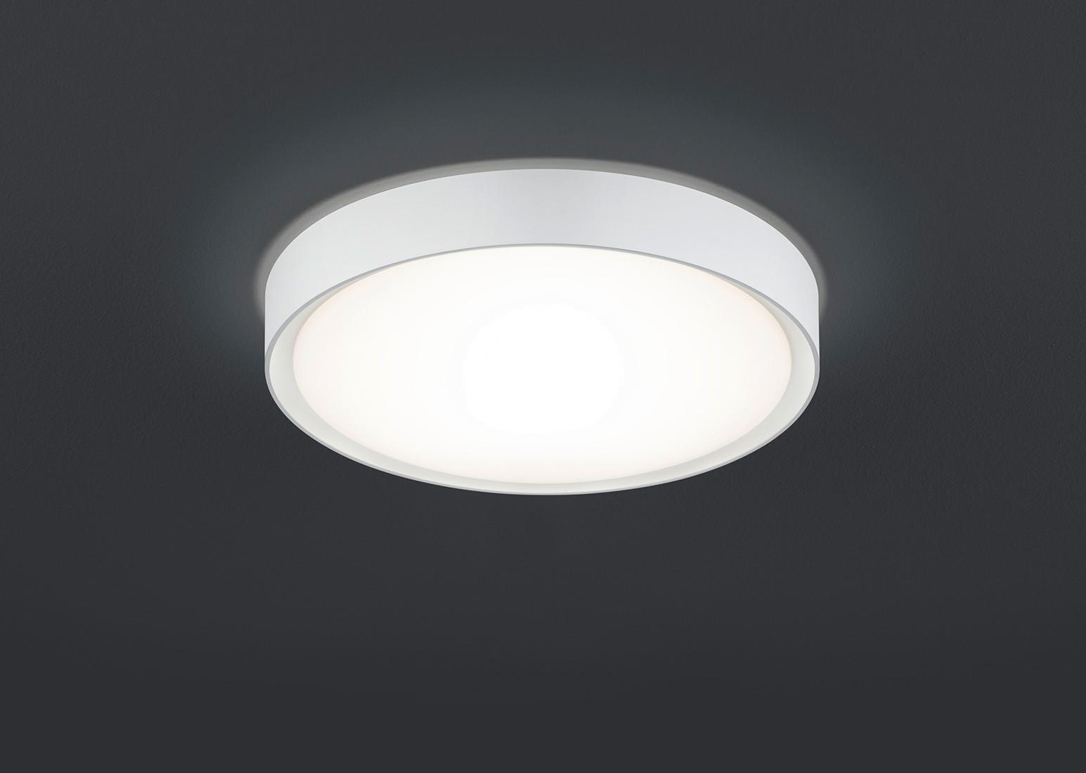 Badezimmer-Deckenleuchte Clarimo in Weiß max. 18 Watt - Weiß, KONVENTIONELL, Kunststoff/Metall (33,0/9,0cm) - Trio Leuchten