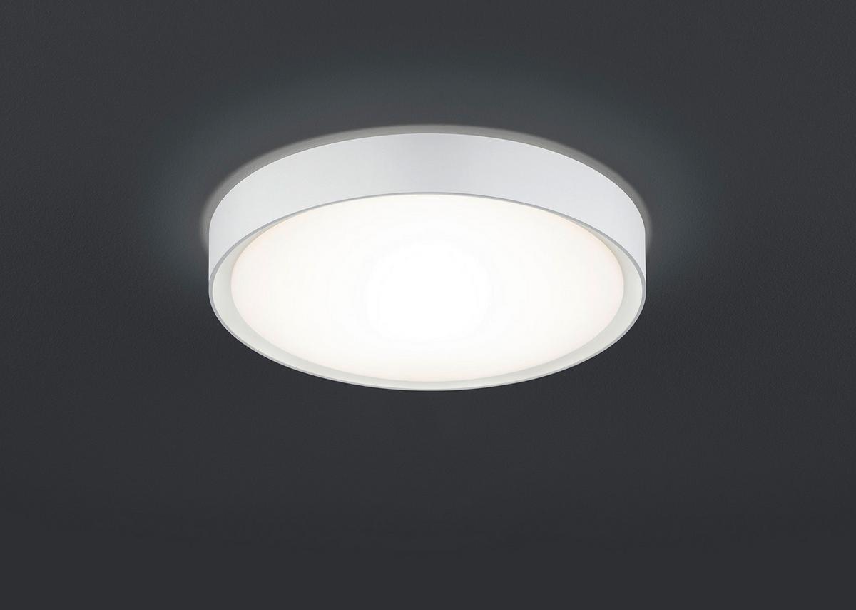 Badezimmer-Deckenleuchte Clarimo in Weiß max. 18 Watt - Weiß, KONVENTIONELL, Kunststoff/Metall (33,0/9,0cm) - Trio Leuchten