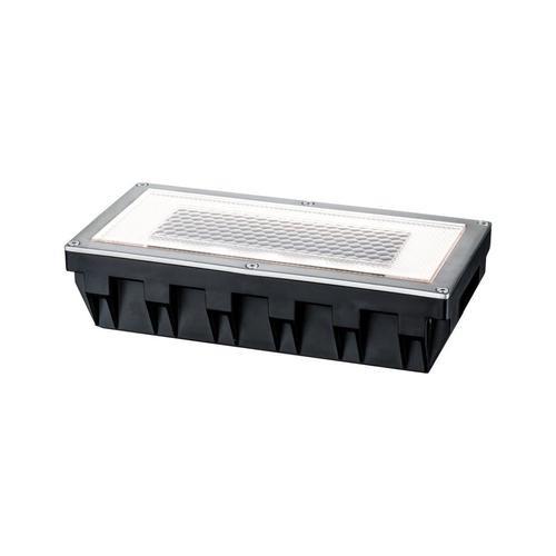 Solarleuchte Solar Box LED in Edelstahlfarben max. 0,6 W - Klar/Edelstahlfarben, Basics, Metall (20/5,1/10cm) - Paulmann