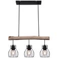 Hängeleuchte Gidi max. 40 Watt - Schwarz, ROMANTIK / LANDHAUS, Holz/Holzwerkstoff (60/114-209/13,6cm) - Modern Living Hängeleuchte Gidi max. 40 Watt - Schwarz, ROMANTIK / LANDHAUS, Holz/Holzwerkstoff (60/114-209/13,6cm) - Modern Living