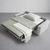 BÄDDSOFFA AGNETA -BASED- - ljusgrå/svart, Modern, trä/textil (200/83/97cm) - Based