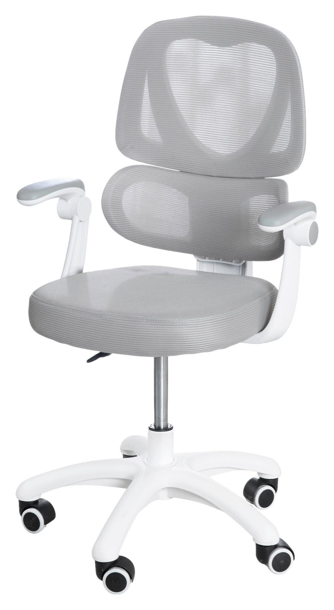 Ifjúsági Forgószék Smart Grow - fehér/szürke, Modern (55/89-104/45cm) - Roba
