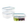 MATBEHÅLLARE SET DIEGO 1,8L - transparent/pastellblå, Klassisk, plast (22,5/17,7/13cm) - Mömax