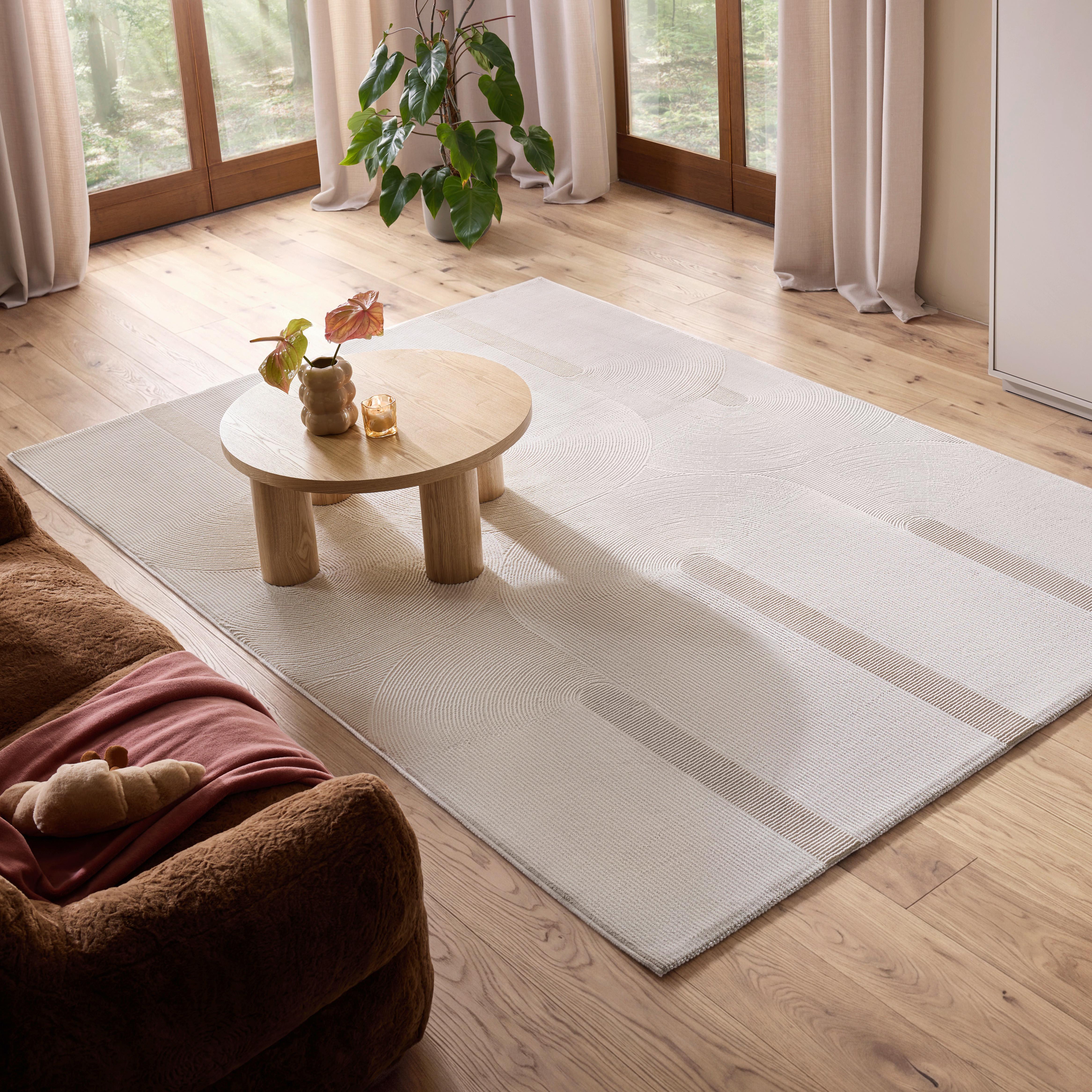 VÄVD MATTA LEONIE - cremefärgad, Klassisk, textil (160/230cm) - Mömax