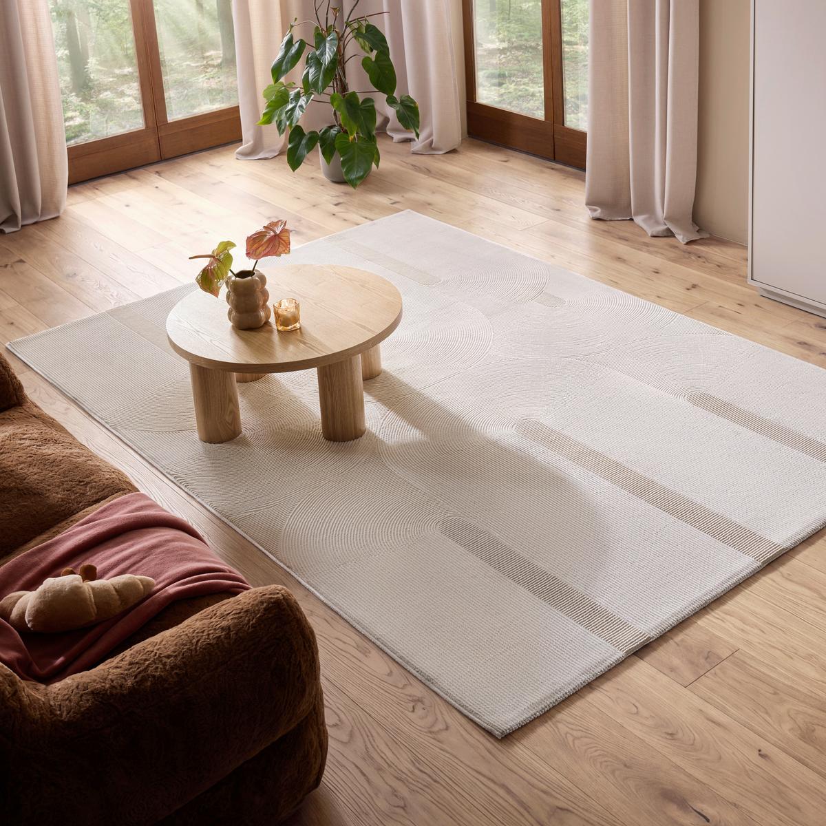 Webteppich Leonie Creme ca. 160x230cm - Creme, KONVENTIONELL, Textil (160/230cm) - Mömax