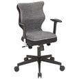 Drehstuhl in Grau/Schwarz/Weiß - Chromfarben/Schwarz, MODERN, Kunststoff/Textil (61/103/61cm) - PREMIUM LIVING
