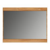 Ogledalo Cortina - boje hrasta, Moderno, staklo/drvni materijal (92,8/72,7/3,6cm) - Modern Living