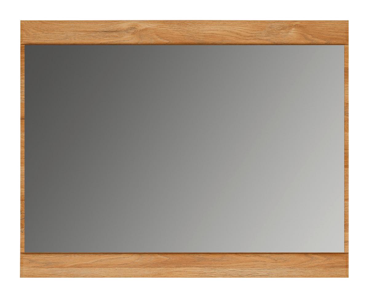 Ogledalo Cortina - boje hrasta, Moderno, staklo/drvni materijal (92,8/72,7/3,6cm) - Modern Living