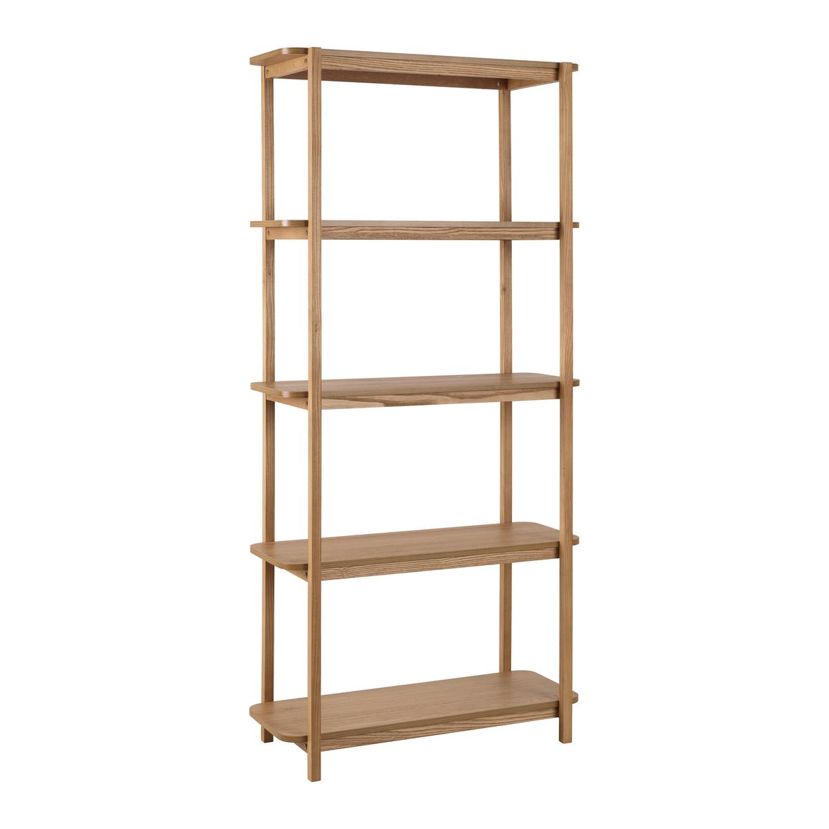 Regal Kavok Naturfarben Esche - Eschefarben/Naturfarben, Natur, Holz/Holzwerkstoff (80/170/35cm) - Premium Living