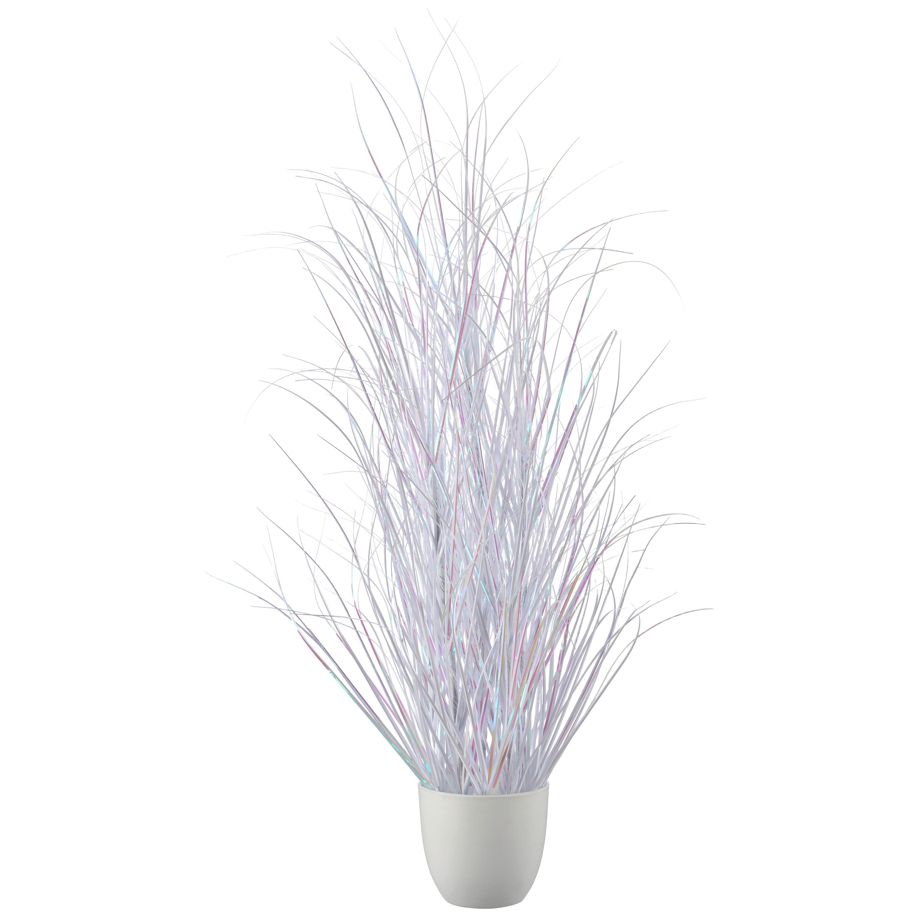 Grasbündel Shiny I Weiß - Weiß, Basics, Kunststoff (76cm) - Mömax