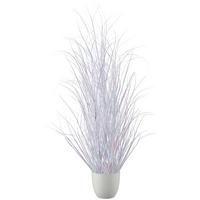Grasbündel Shiny I Weiß - Weiß, Basics, Kunststoff (76cm) - Mömax