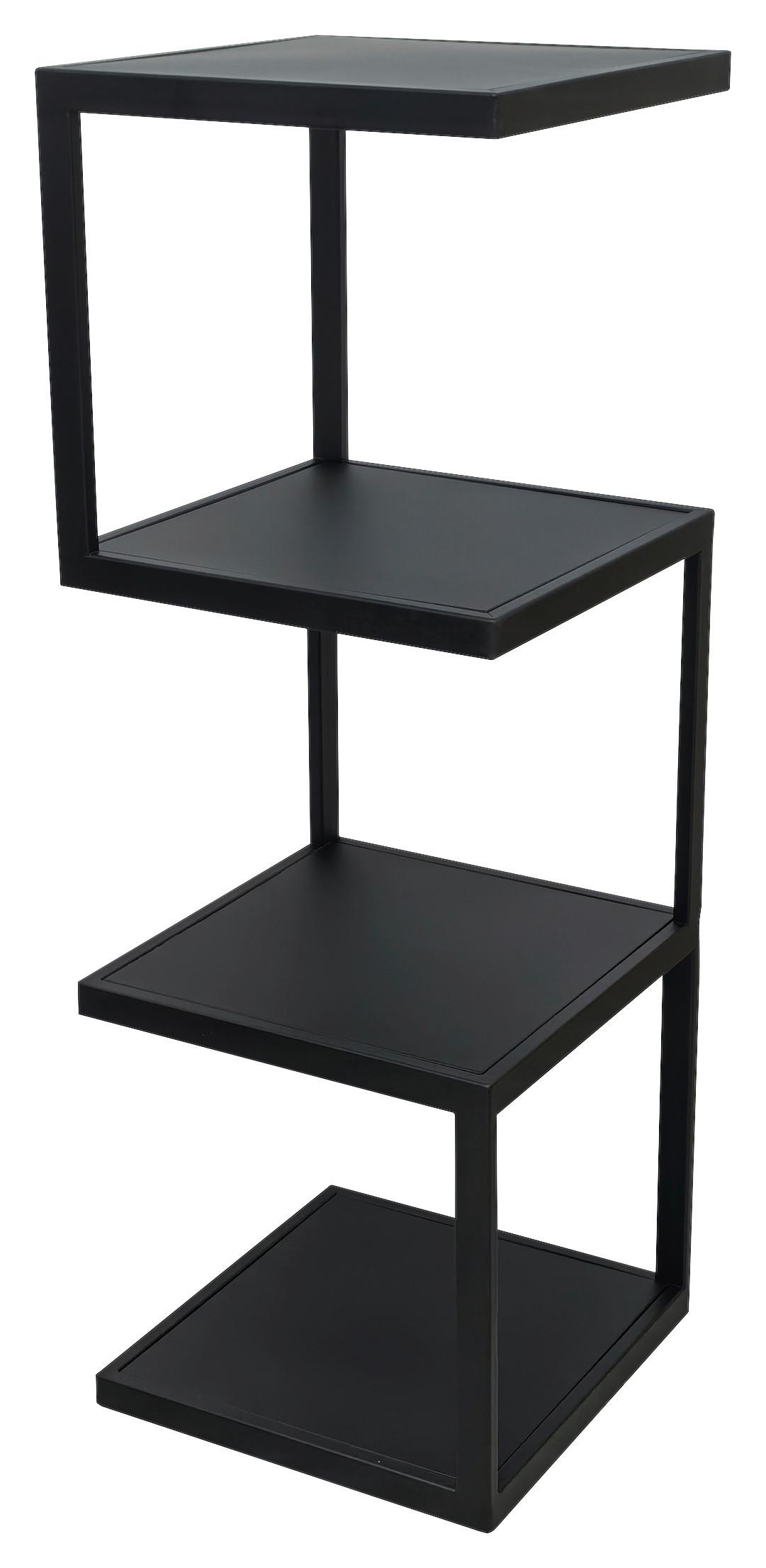 REGAŁ BRUCE - czarny, Basics, metal (25/72/25cm) - Carryhome