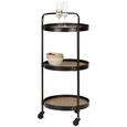 Cărucior De Servit Bruno - negru, Lifestyle, plastic/compozit lemnos (40/95/40cm) - Premium Living Cărucior De Servit Bruno - negru, Lifestyle, plastic/compozit lemnos (40/95/40cm) - Premium Living