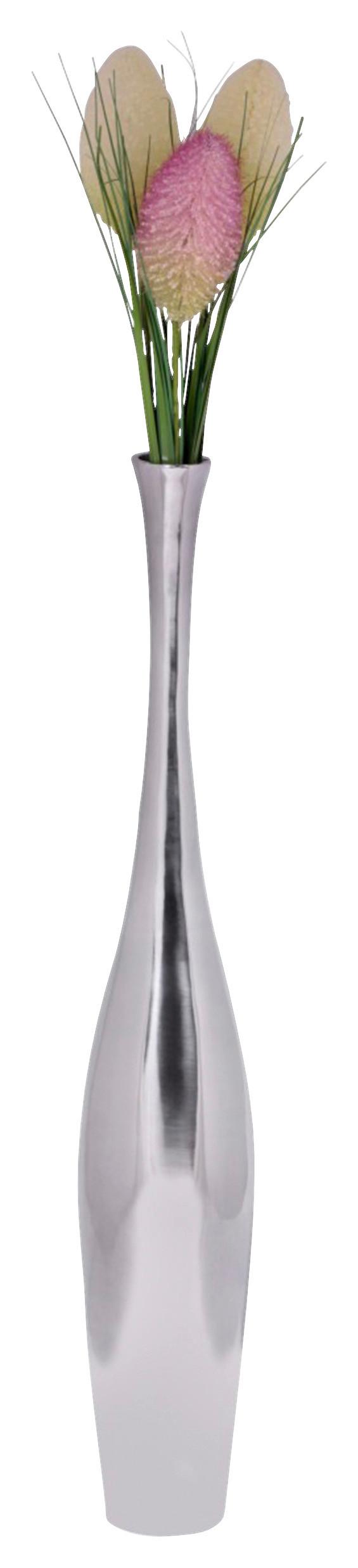 Dekorativna Vaza Wohnling - srebrne barve, Moderno, kovina (12/75/12cm) - MID.YOU
