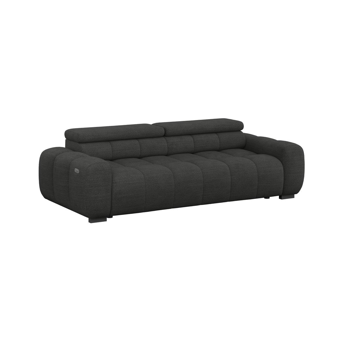 Velika Sofa Bull - crna, Design, tekstil/plastika (248/77-97/108cm) - Luca Bessoni