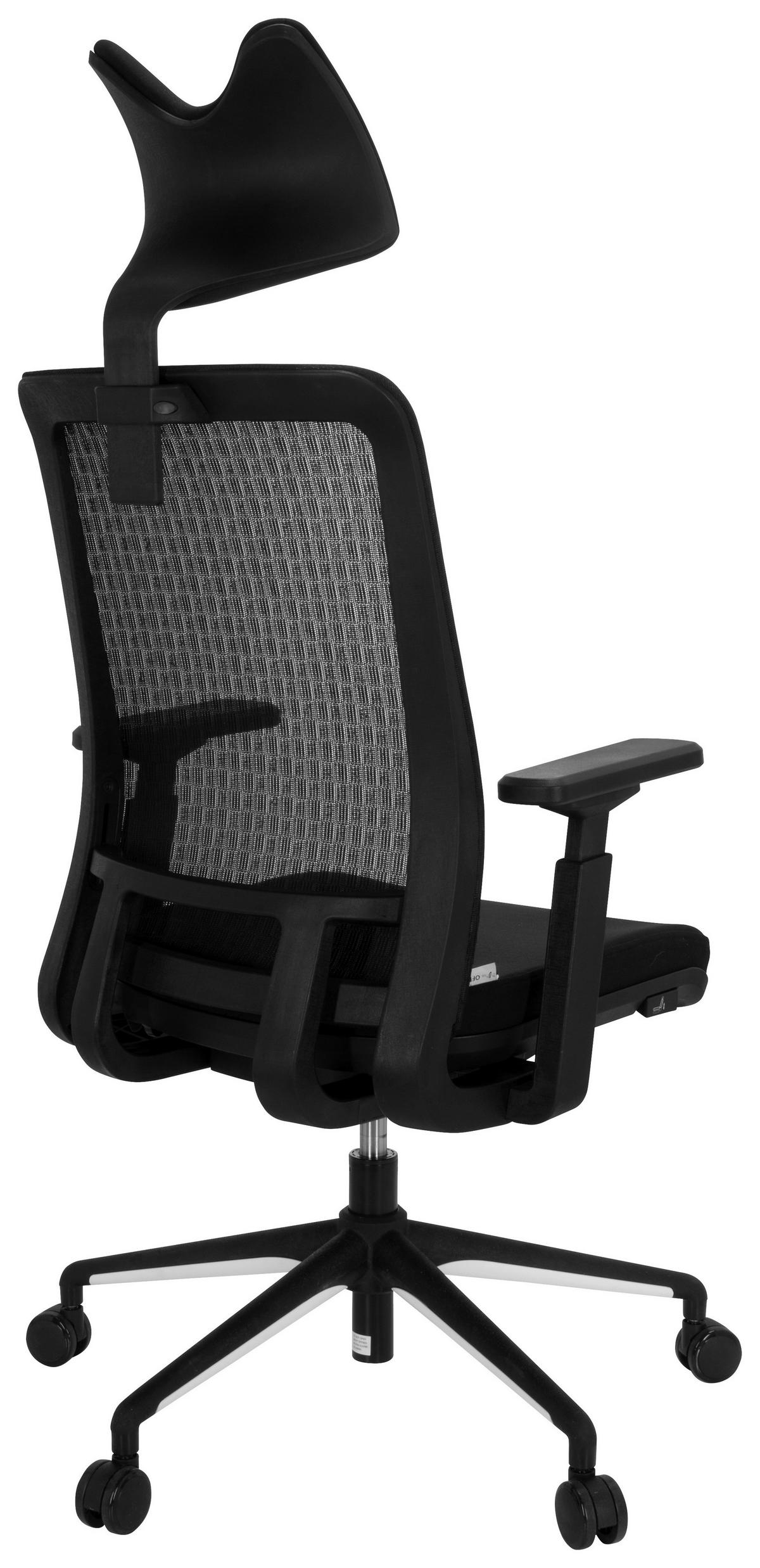 Pisarniški Stol Skate Ma, Črna - črna, Moderno, umetna masa/tekstil (62/146/63cm) - MID.YOU