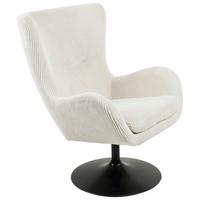 Sessel Shiba in Creme - Creme/Schwarz, MODERN, Textil/Metall (76/99/87cm) - Mömax