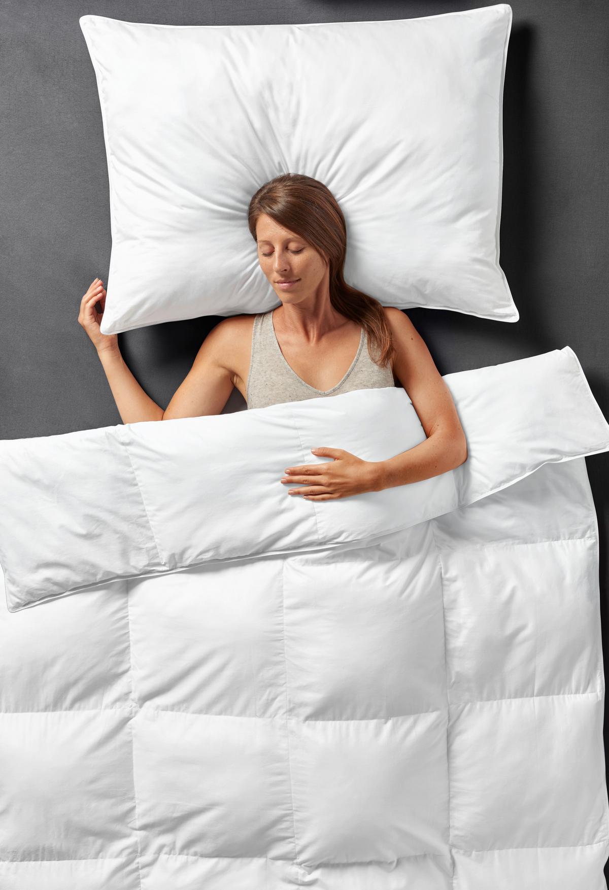 Ganzjahresduvet Vegandown ca. 160x210cm - Weiss, Konventionell, Textil (160/210cm) - Premium Living