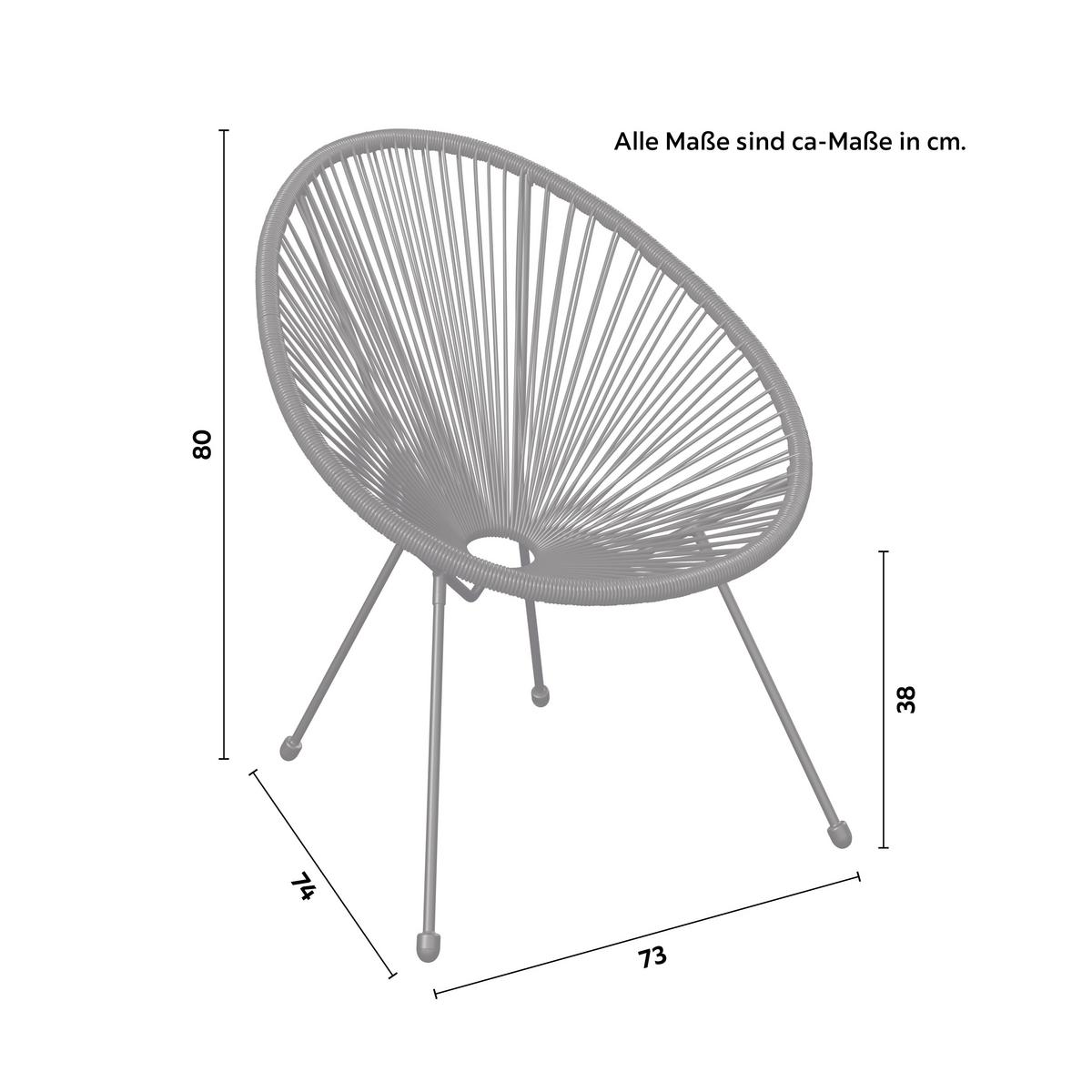 Stolica Uno 1 - crna, Basics, metal/plastika (73/80/74cm)
