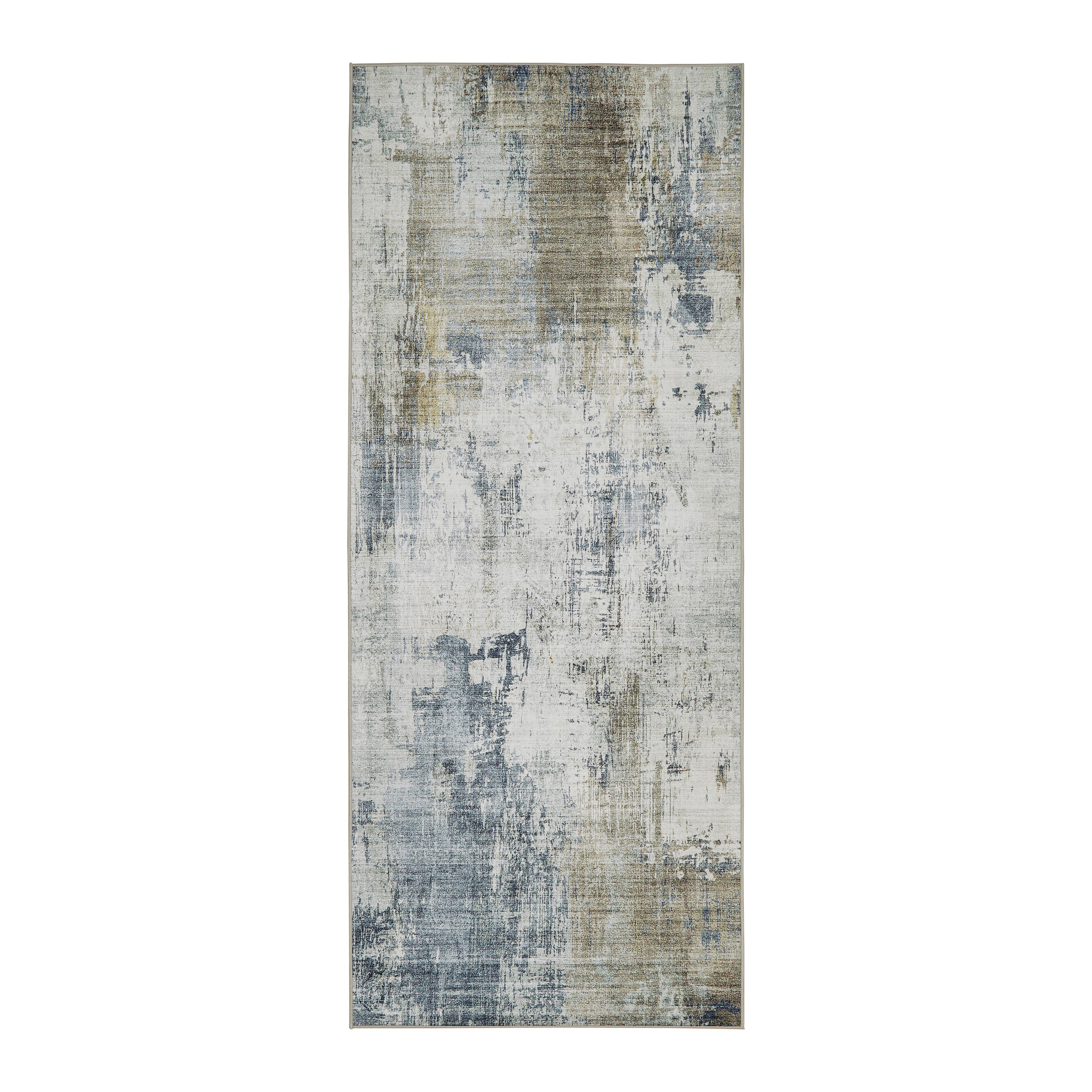 FLATVÄVD MATTA BRUCE 1 - ljusgrön/terrakotta, Modern, plast (80/200cm) - Mömax