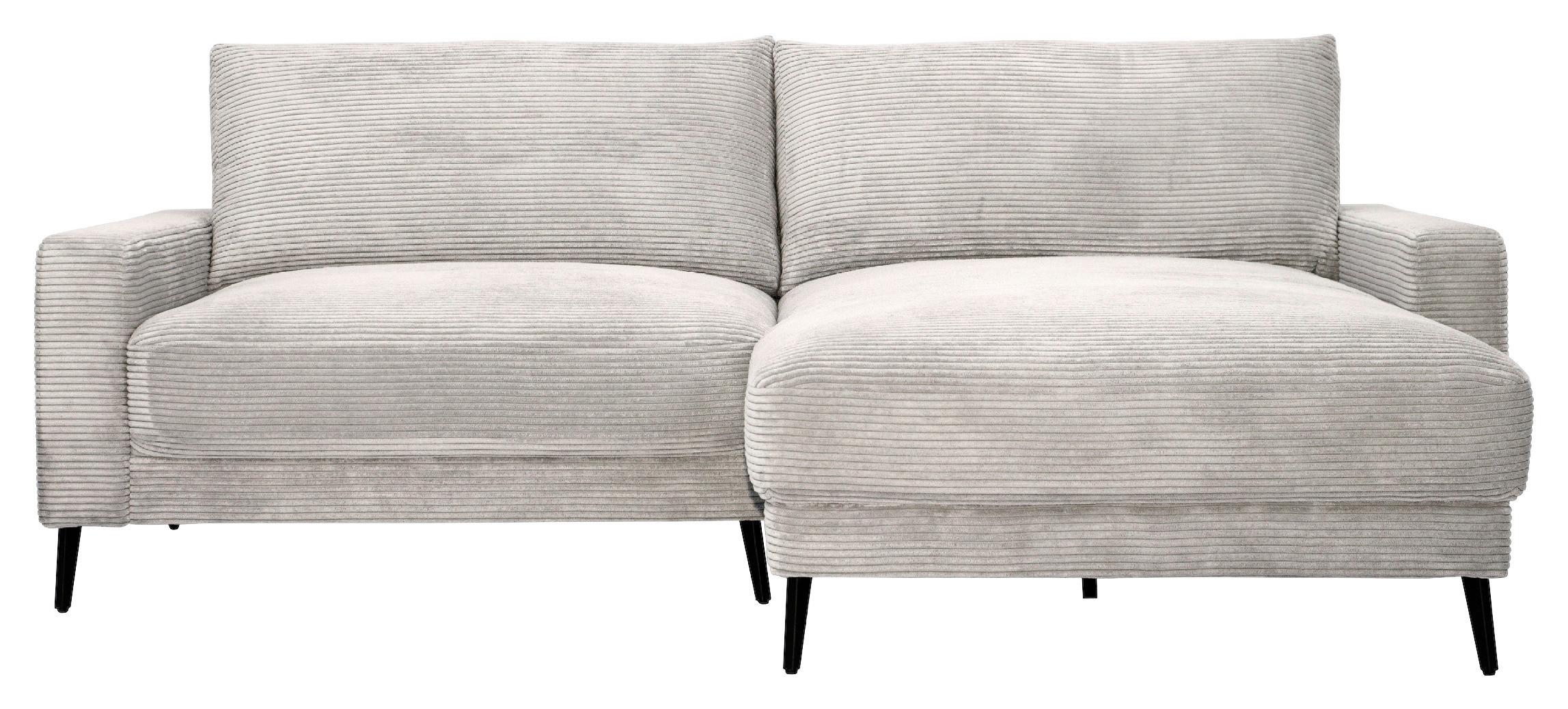 Wohnlandschaft Cora Beige - Beige/Schwarz, Modern, Holz/Textil (223/86/161cm) - Mömax