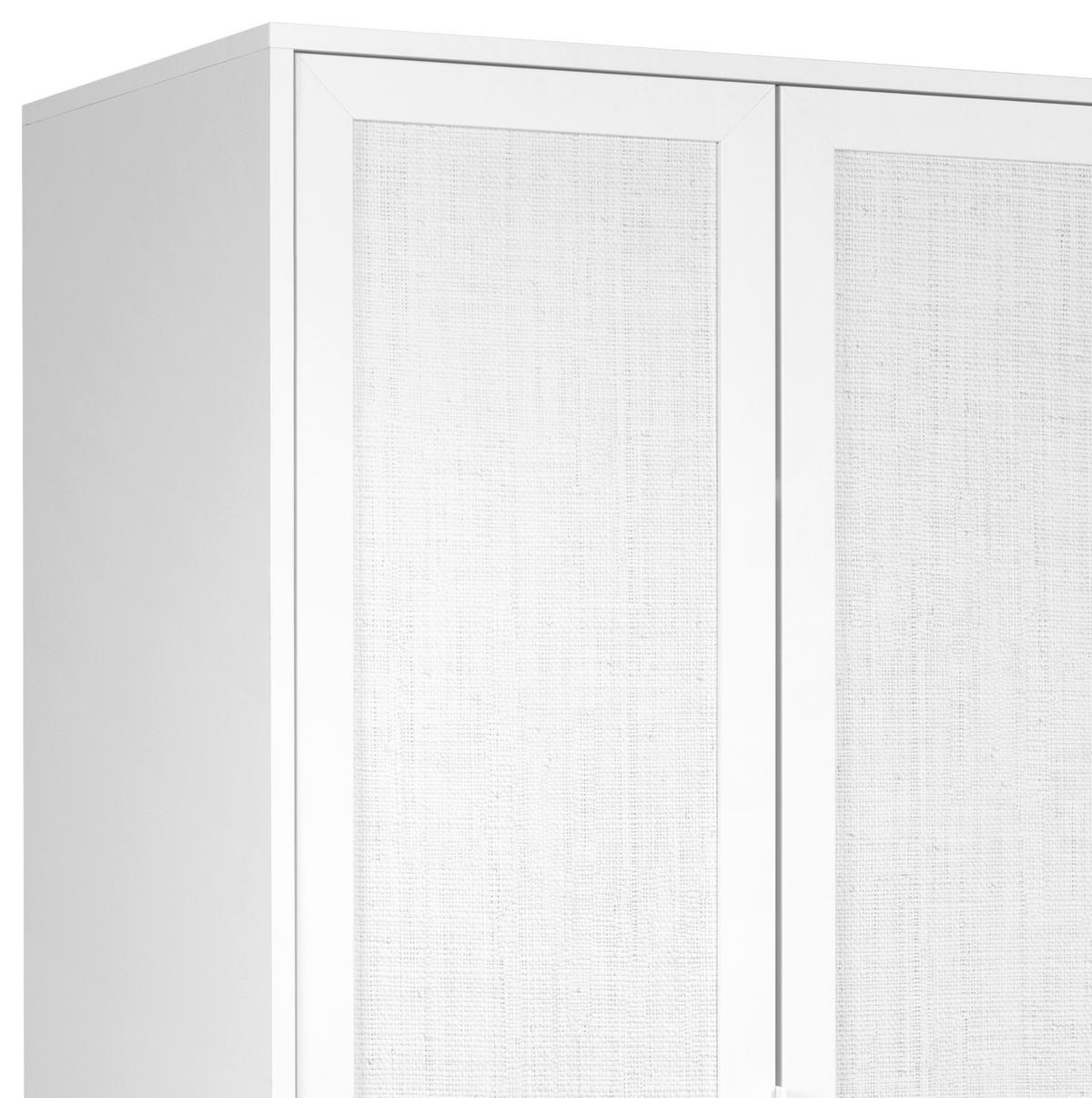 Omara Za Oblačila Dili, Bela, 120 Cm - bela, Basics, umetna masa/leseni material (120/195/55cm) - MID.YOU