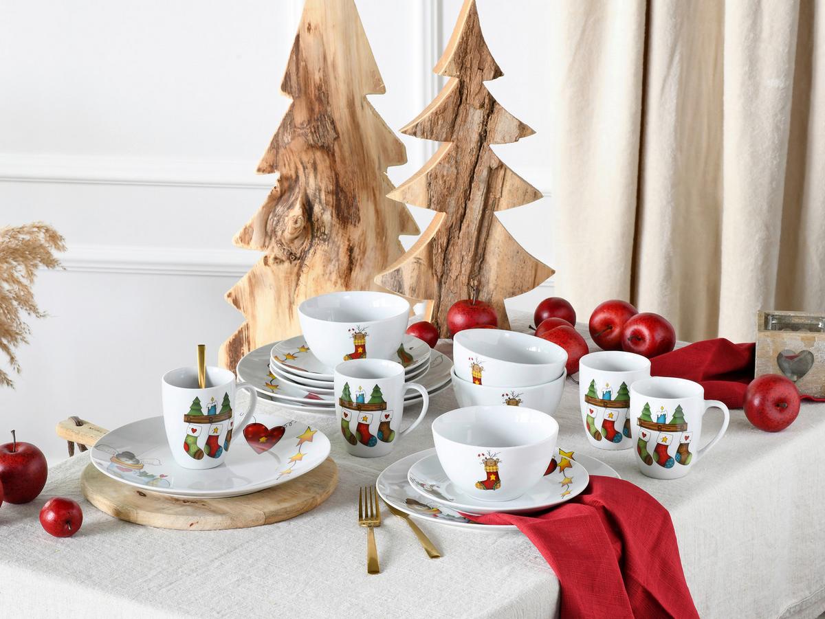 Kombinirani Servis Luna Christmas, 16-Delni - Basics, keramika - Creatable