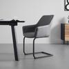 SVIKTSTOL PRIA - mörkgrå/grå, Modern, metall/trä (61/85/62cm) - Bessagi Home