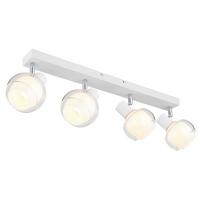 STRAHLER 54309-4W - Klar/Chromfarben, Design, Glas/Metall (56/10,5/13,5cm) - Globo